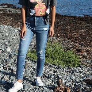 Forever 21  Distressed Blue Denim